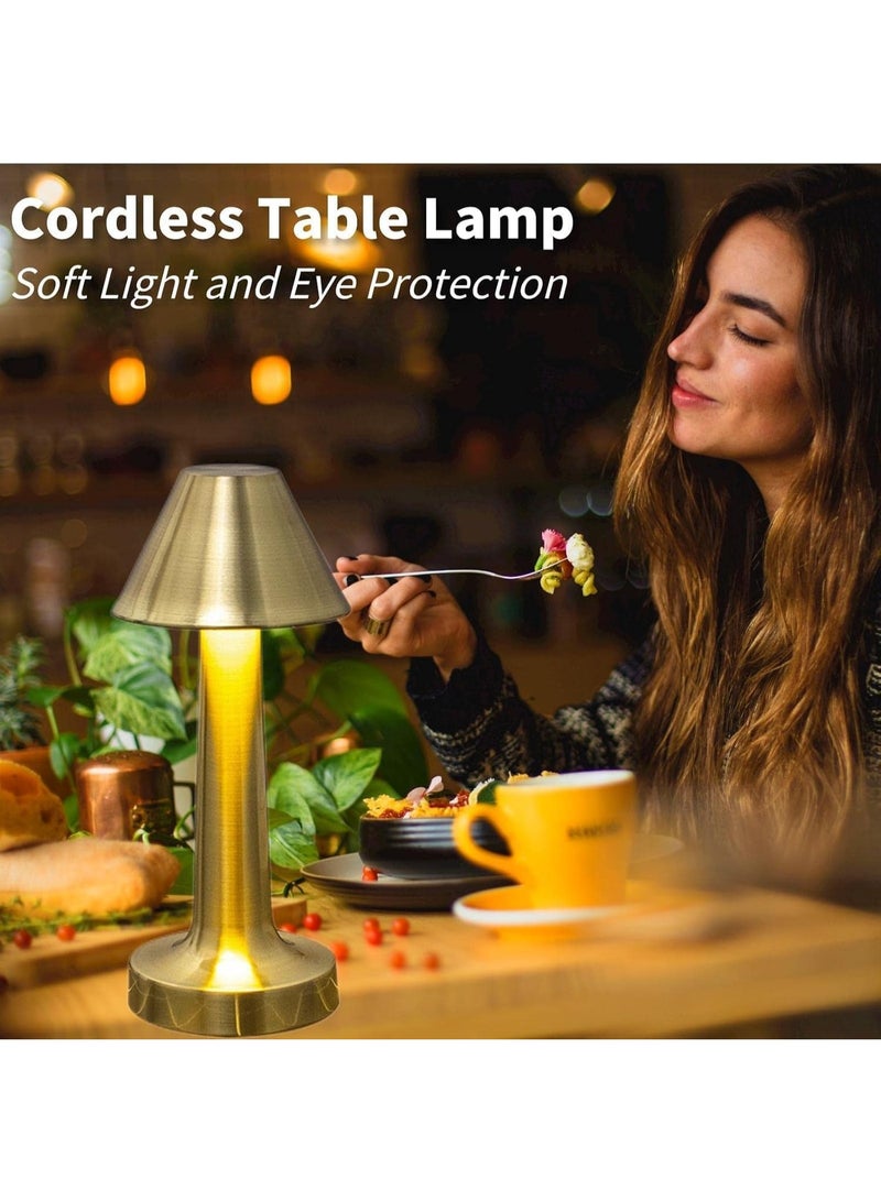 Touch Desk Lamp, Bedside Table Lamp Cordless Battery Operated Lamp LED Rechargeable Nightstand Night Light Kids Reading Lamp for Bedroom, Home Office, Living Room 21*9*9 cm - Image 5